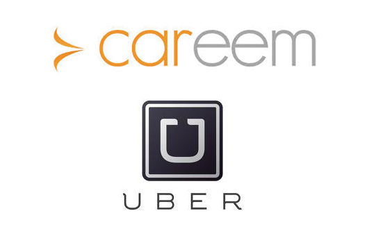 uber and careem logos